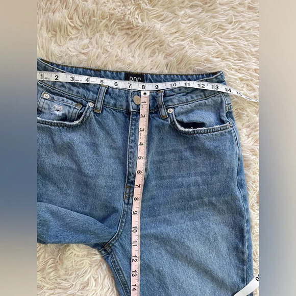 BDG UO flared ankle jeans distressed high rise washed blue cotton size 28 - Picture 8 of 10